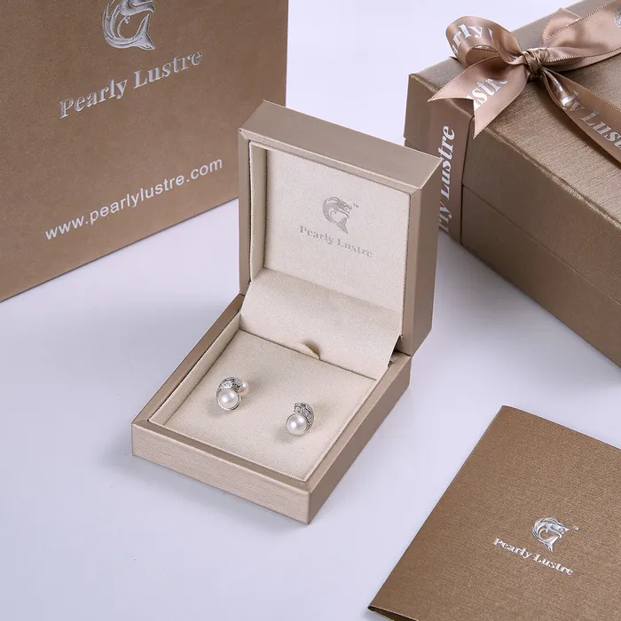 Pearly Lustre Earrings Leopard Freshwater Pearl Set WS00035 SAFARI
