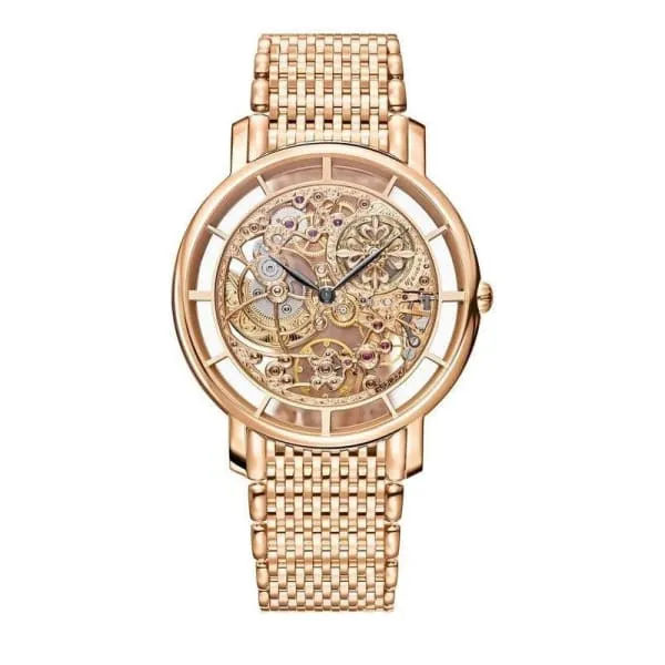 Bracelets Patek Philippe Patek Philippe Complications Skeleton Movement 39mm Watch Ref 51801R001 HandEngraved Decoration Dial 18K Rose Gold Bracelet