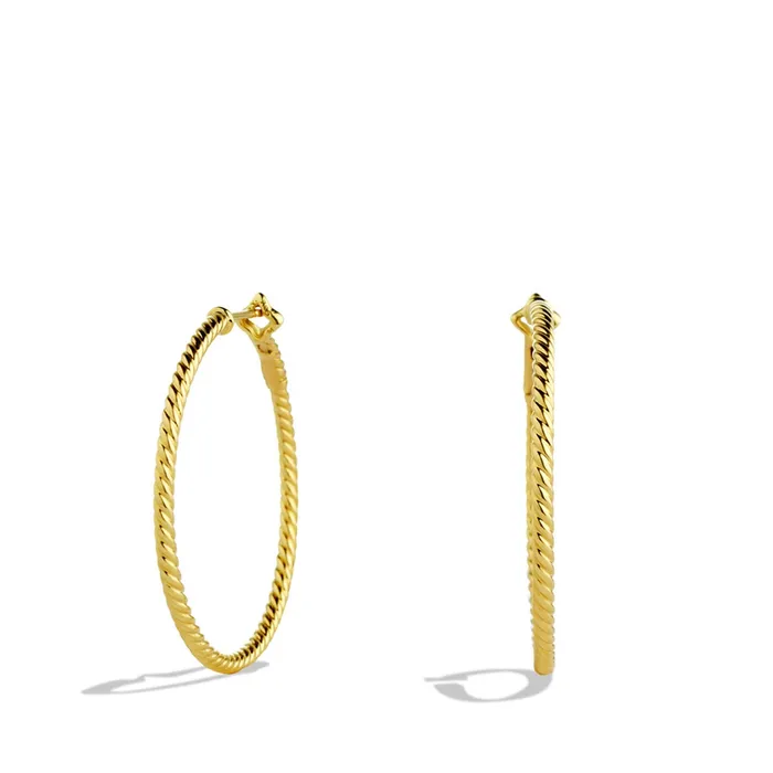 Earrings David Yurman David Yurman Cable Hoop Earrings