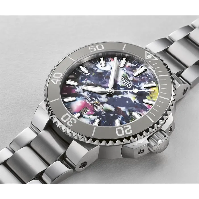 Oris Bracelets Oris Aquis Date Upcycle Stainless Steel Multicolored Dial 415mm Automatic Oris Bracelets Oris Aquis Date Upcycle Stainless Steel Multicolored Dial 415mm Automatic