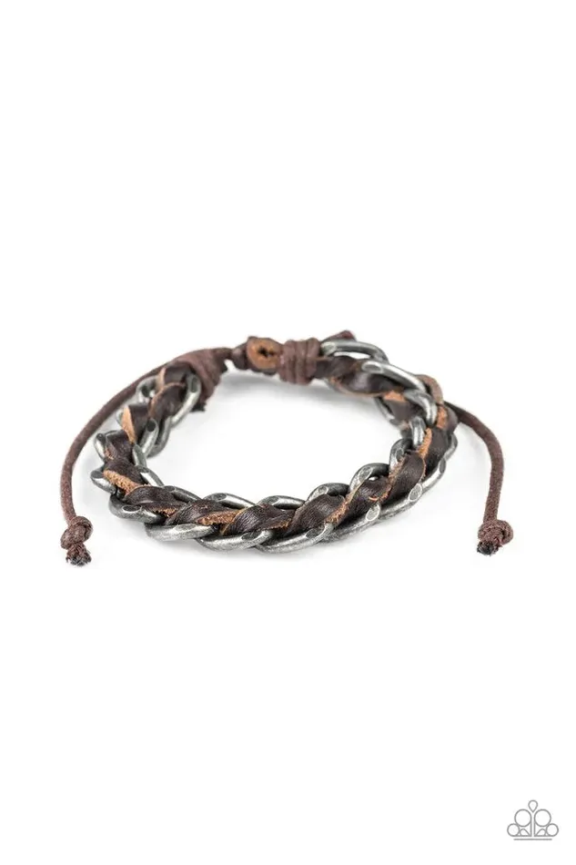 Paparazzi Jewelry Paparazzi Bracelet Grease Monkey Brown Bracelets
