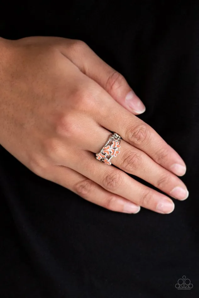 Paparazzi Jewelry Paparazzi Ring Fluttering Fashion Orange Rings