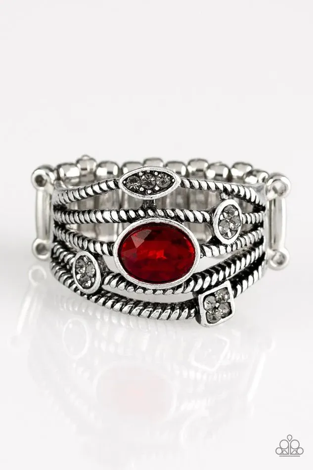 Paparazzi Jewelry Rings Paparazzi Ring Cosmic Combo Red