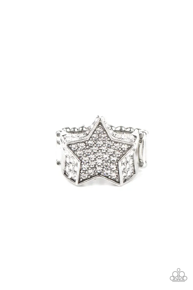 Rings Paparazzi Jewelry Paparazzi Ring Here Come The Fireworks White Rings Paparazzi Jewelry Paparazzi Ring Here Come The Fireworks White