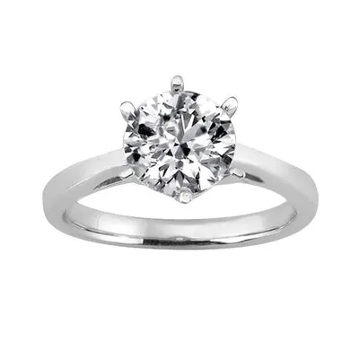 GB Rings 3 Carat Natural Earth Mined Diamond Solitaire Engagement Ring White Gold 14K GB Rings 3 Carat Natural Earth Mined Diamond Solitaire Engagement Ring White Gold 14K