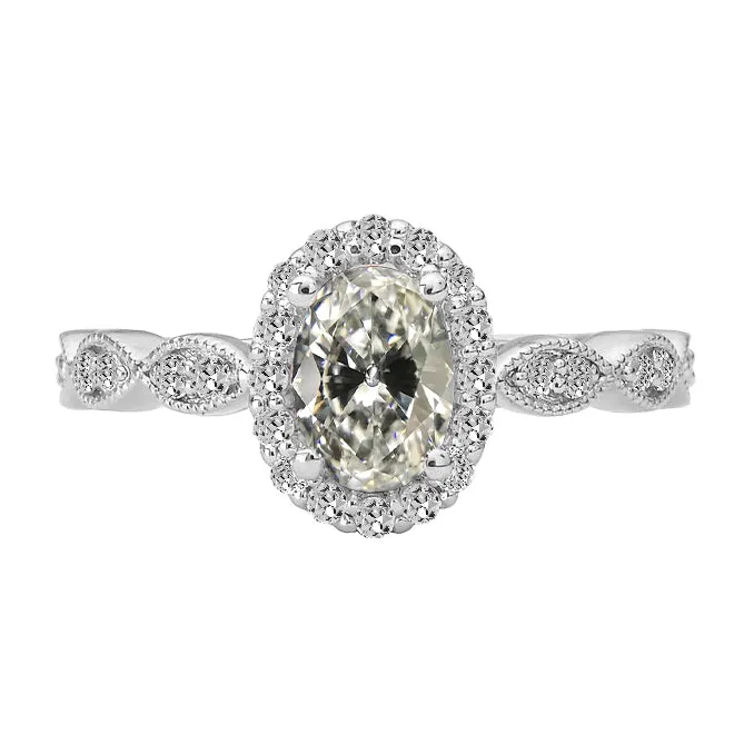 HarryChadEntcom Rings Round Natural Earth Mined Diamond Oval Old Cut Halo Ring Milgrain 5 Carats HarryChadEntcom Rings Round Natural Earth Mined Diamond Oval Old Cut Halo Ring Milgrain 5 Carats