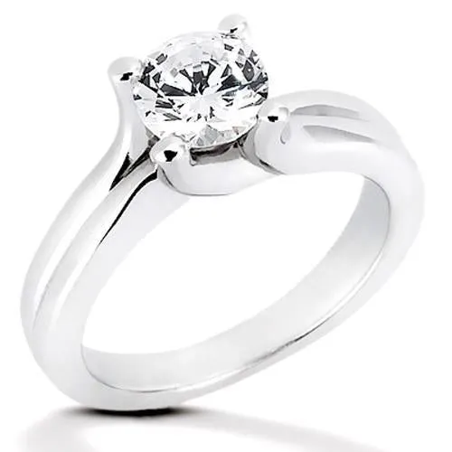 Rings 1 Carat Natural Earth Mined Diamond Solitaire Ring Prong Style White Gold 14K GB Rings 1 Carat Natural Earth Mined Diamond Solitaire Ring Prong Style White Gold 14K GB