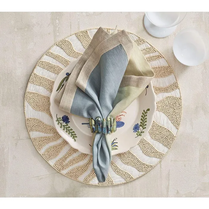 Rings Kim Seybert Kim Seybert Radiant Napkin Ring in Midnight Set of 4 CrystalGlass Rings Kim Seybert Kim Seybert Radiant Napkin Ring in Midnight Set of 4 CrystalGlass