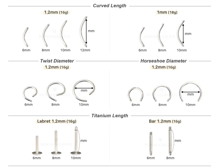 Bracelets 316L stainless steel Piercing subsidiary materials MinimalBijoux
