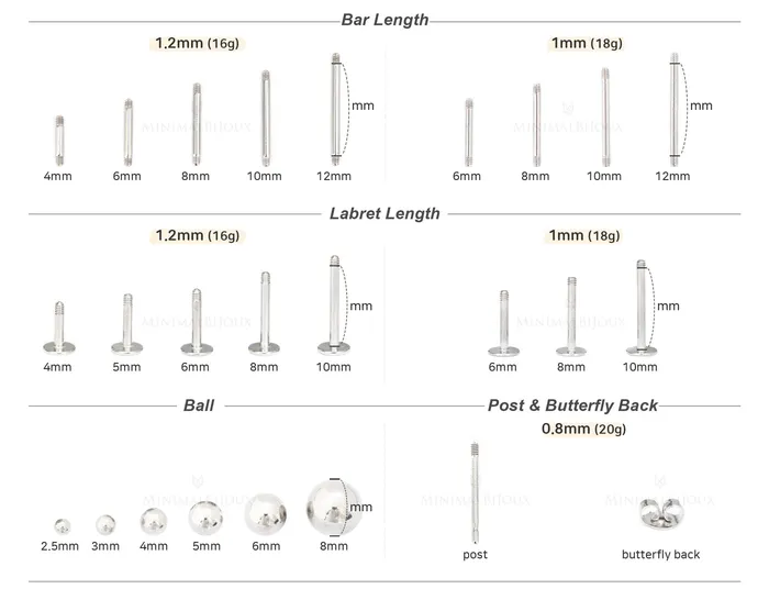 Bracelets 316L stainless steel Piercing subsidiary materials MinimalBijoux