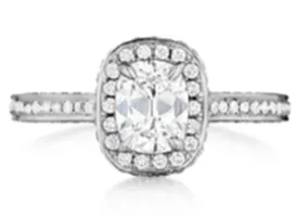 International Diamond Center Rings Henri Daussi Cushion Collection Diamond Ring Setting 07 CTW International Diamond Center Rings Henri Daussi Cushion Collection Diamond Ring Setting 07 CTW