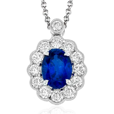 Necklaces International Diamond Center Simon G Tempera Color Gemstone Pendant Necklace in 18k Gold with Diamonds Necklaces International Diamond Center Simon G Tempera Color Gemstone Pendant Necklace in 18k Gold with Diamonds