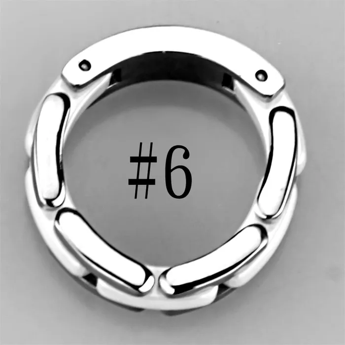 Alamode 3W973 High polished no plating Stainless Steel Ring with Ceramic in White Rings