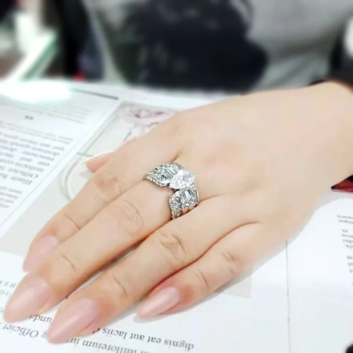 Alamode Rings TK3777 High polished no plating Stainless Steel Ring with AAA Grade CZ in Clear Alamode Rings TK3777 High polished no plating Stainless Steel Ring with AAA Grade CZ in Clear