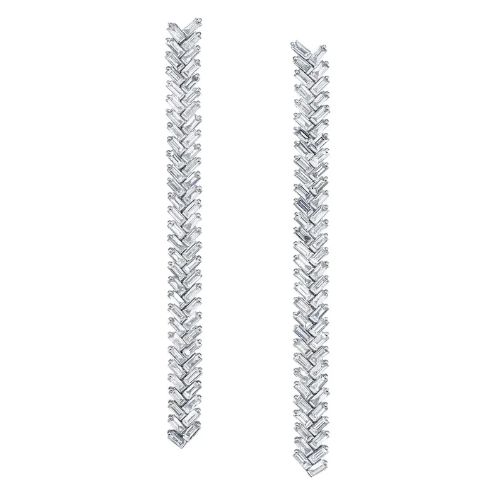 anitako LONG ZIPPER DIAMOND EARRINGS Earrings