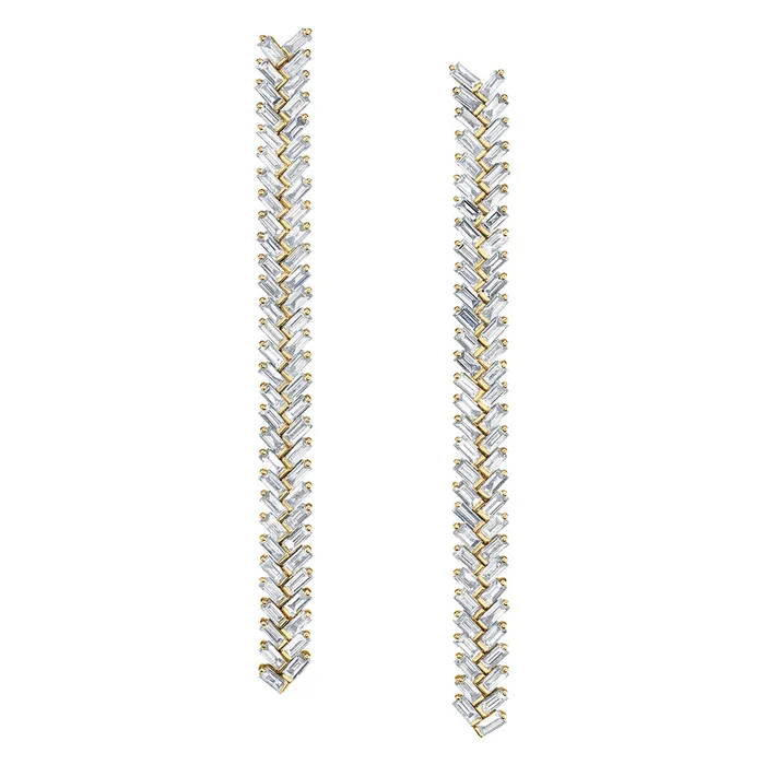 anitako LONG ZIPPER DIAMOND EARRINGS Earrings