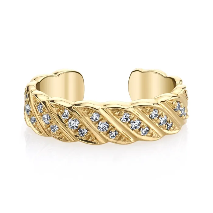 anitako THIN DIAMOND BRAID EAR CUFF Earrings