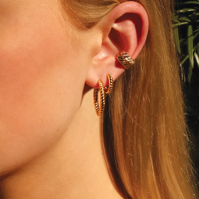 anitako THIN DIAMOND BRAID EAR CUFF Earrings