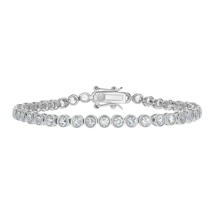 Bracelets Classic Sterling Silver 4mm Round Tennis Bracelet 725