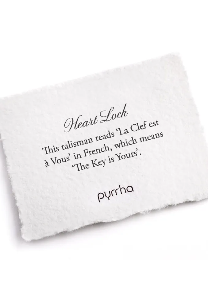 Charm Necklaces Heart Lock Charm Pyrrha