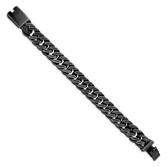 Chisel Bracelets Stainless Steel Antiqued and Brushed 15mm Curb 85in Link Bracelet Chisel Bracelets Stainless Steel Antiqued and Brushed 15mm Curb 85in Link Bracelet