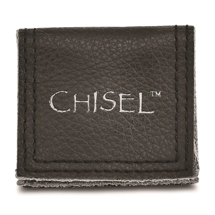 Chisel Rings Stainless Steel Brushed Black IP Grooved Ring Chisel Rings Stainless Steel Brushed Black IP Grooved Ring