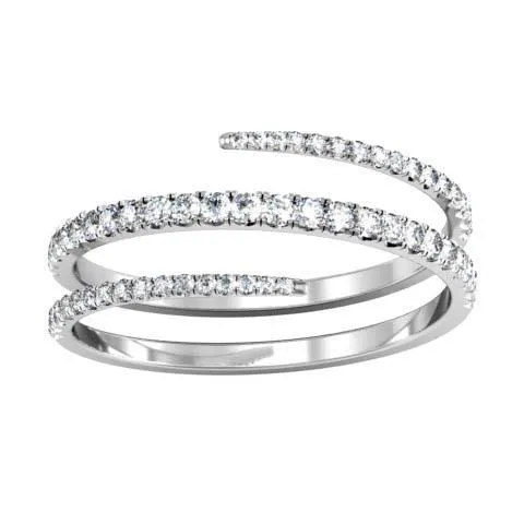 deBebians Rings Coiled Diamond Wedding Ring