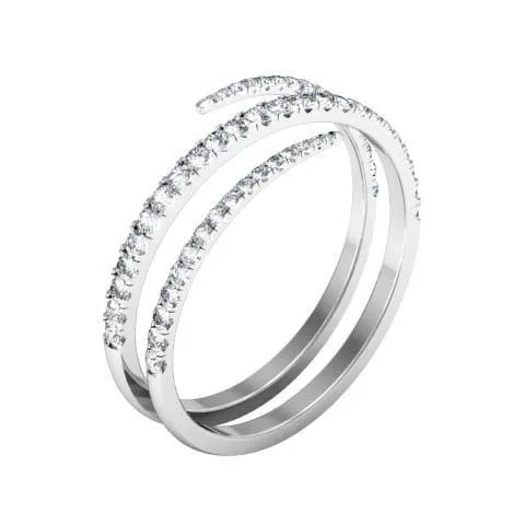 deBebians Rings Coiled Diamond Wedding Ring