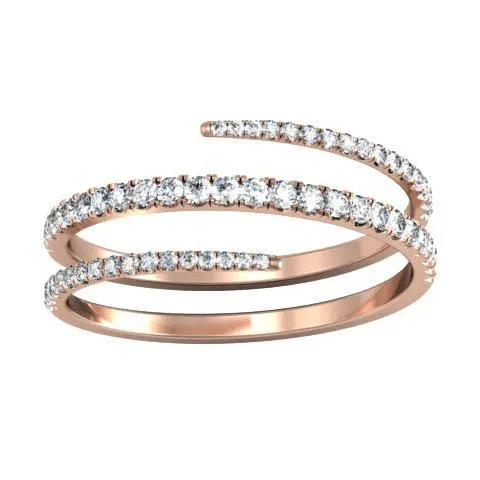 deBebians Rings Coiled Diamond Wedding Ring