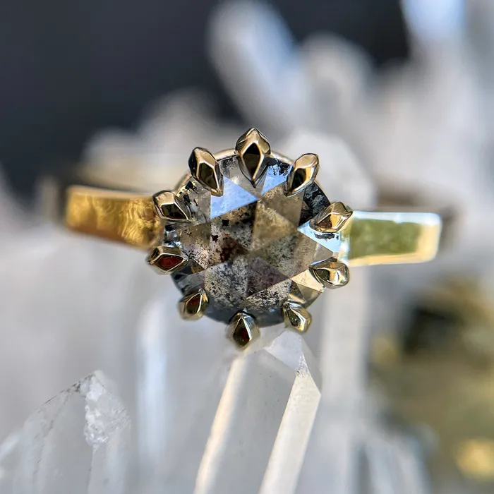 Deep Sea Diamond Ring Lauren Wolf Jewelry Rings