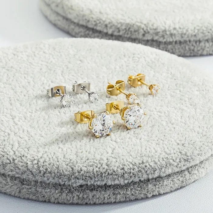 Earrings Classic 925 Sterling Silver 011 VVS Carat Moissanite Stud Earrings VVS Jewelry