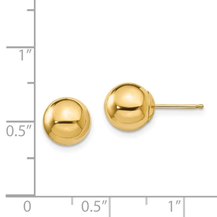 Earrings Madi K Kids 14k Polished 8mm Ball Post Earrings Jewelry Earrings Madi K Kids 14k Polished 8mm Ball Post Earrings Jewelry
