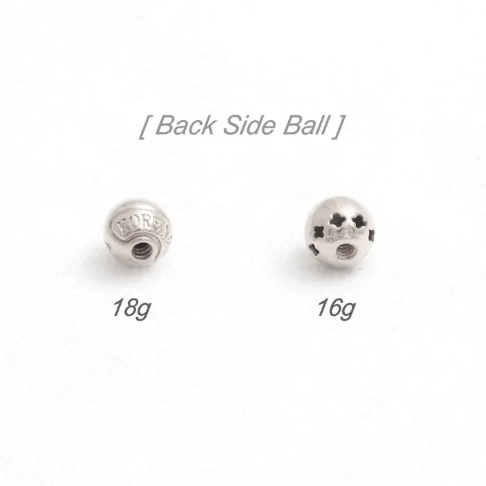 from J Shop Earrings 4mm CZ Bezel Ear Piercing