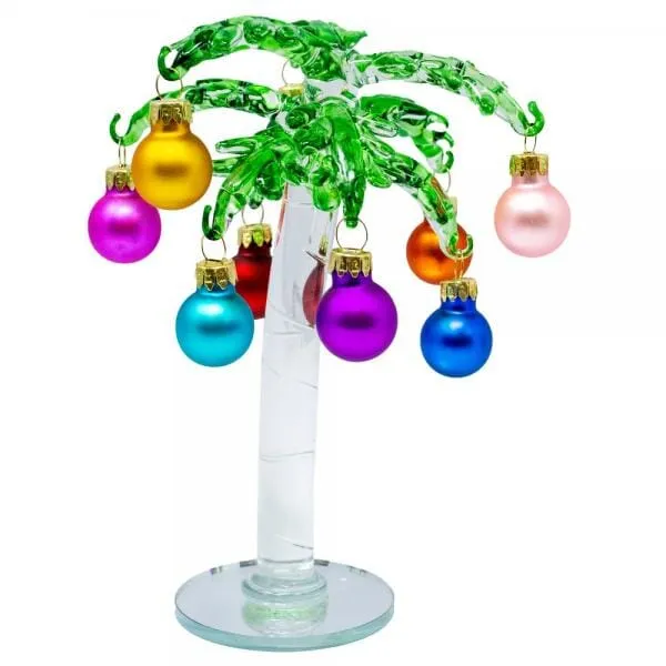 Gift Essentials Necklaces Glass Whimsical Christmas Palm Tree