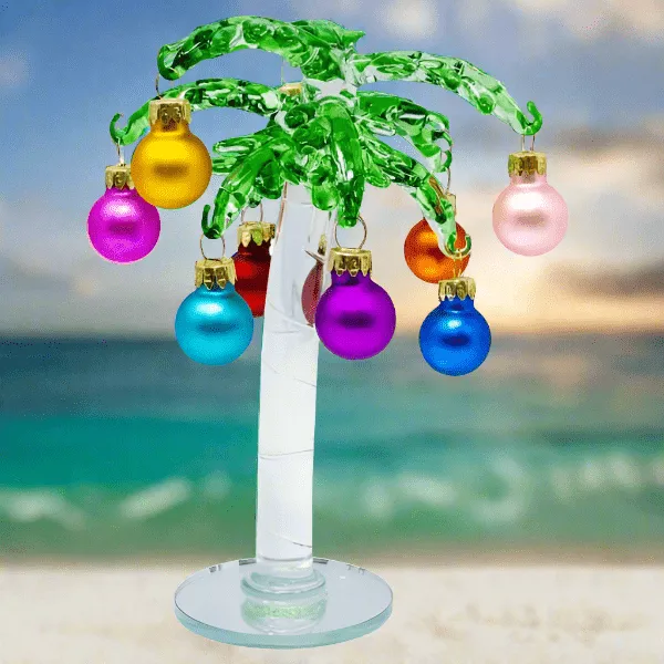 Gift Essentials Necklaces Glass Whimsical Christmas Palm Tree