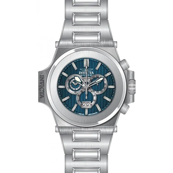Invicta Mens Chrono Watch Reserve Akula Blue Dial Stainless Steel Bracelet 31671 Invicta Bracelets Invicta Mens Chrono Watch Reserve Akula Blue Dial Stainless Steel Bracelet 31671 Invicta Bracelets