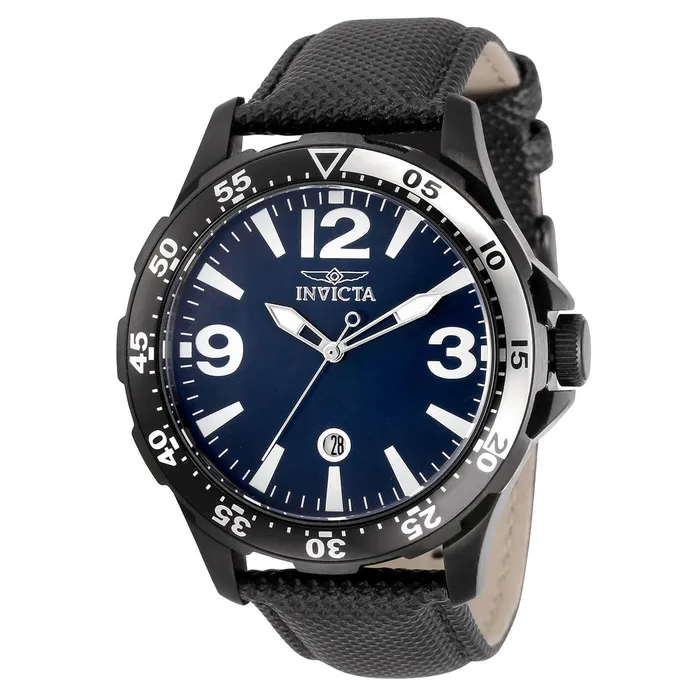 Invicta Watches Invicta 30817 Mens Specialty Quartz Blue Dial Leather Strap Watch Invicta Watches Invicta 30817 Mens Specialty Quartz Blue Dial Leather Strap Watch