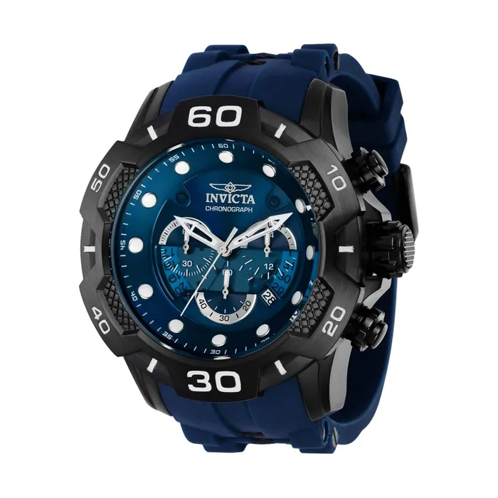 Invicta Watches Invicta Mens Chronograph Watch Speedway Blue Dial Black Case Strap 36685 Invicta Watches Invicta Mens Chronograph Watch Speedway Blue Dial Black Case Strap 36685