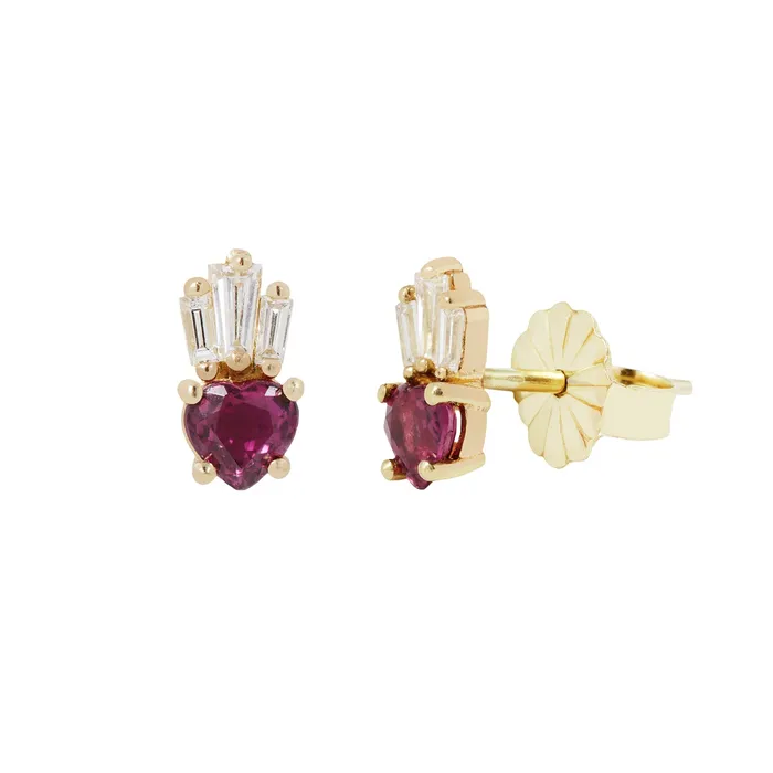 KIMA Fine Jewelry Necklaces Sacred Heart Studs