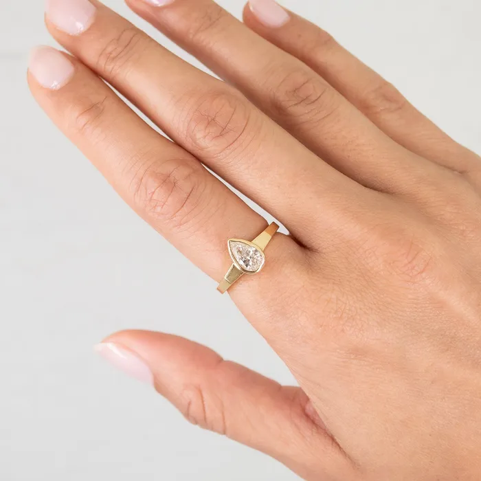 Lauren Wolf Jewelry Rings Radiant Pear Mojave Ring