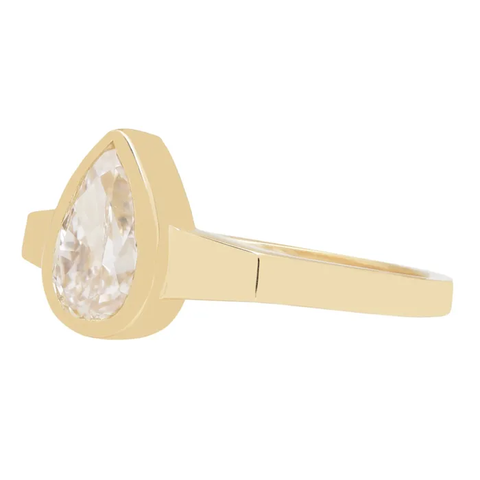 Lauren Wolf Jewelry Rings Radiant Pear Mojave Ring