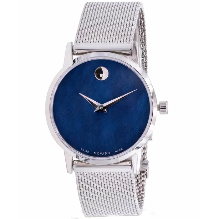 Movado Womens Quartz Watch Museum Classic Blue MOP Dial Mesh Bracelet 0607425 Movado Bracelets Movado Womens Quartz Watch Museum Classic Blue MOP Dial Mesh Bracelet 0607425 Movado Bracelets