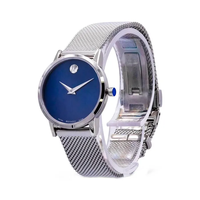 Movado Womens Quartz Watch Museum Classic Blue MOP Dial Mesh Bracelet 0607425 Movado Bracelets Movado Womens Quartz Watch Museum Classic Blue MOP Dial Mesh Bracelet 0607425 Movado Bracelets