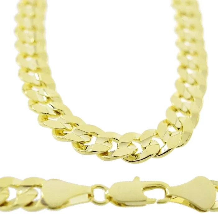 Necklaces Bling Cartel Admin Mens Gold Plated 24 x 10MM Cuban Curb Chain Necklace