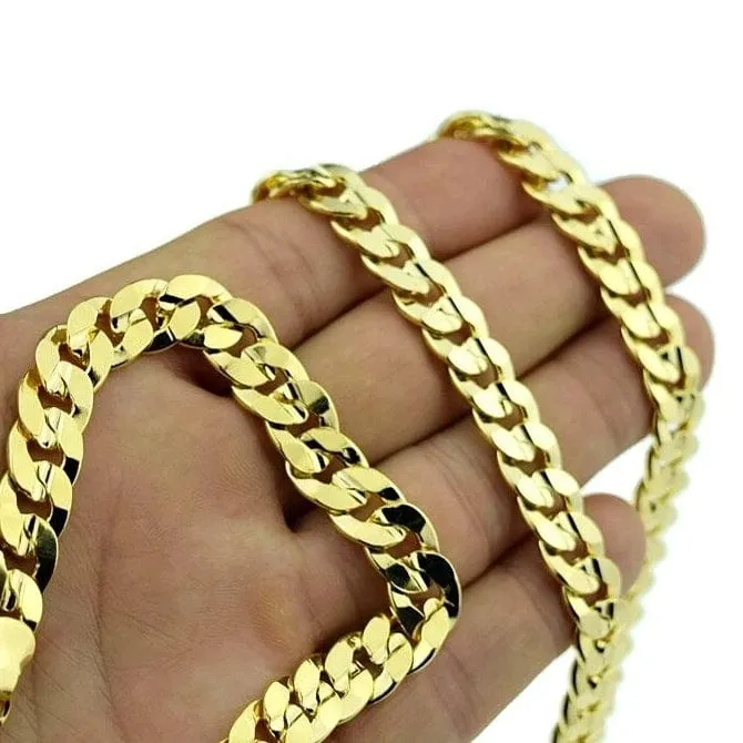 Necklaces Bling Cartel Admin Mens Gold Plated 24 x 10MM Cuban Curb Chain Necklace Necklaces Bling Cartel Admin Mens Gold Plated 24 x 10MM Cuban Curb Chain Necklace