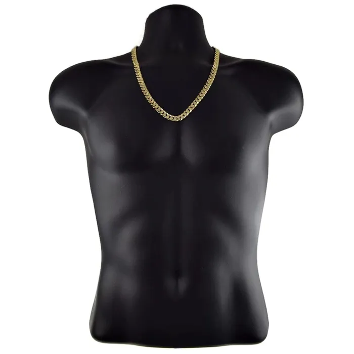 Necklaces Bling Cartel Admin Mens Gold Plated 24 x 10MM Cuban Curb Chain Necklace Necklaces Bling Cartel Admin Mens Gold Plated 24 x 10MM Cuban Curb Chain Necklace