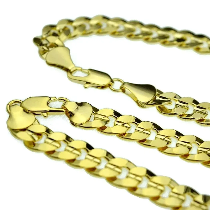 Necklaces Bling Cartel Admin Mens Gold Plated 24 x 10MM Cuban Curb Chain Necklace Necklaces Bling Cartel Admin Mens Gold Plated 24 x 10MM Cuban Curb Chain Necklace