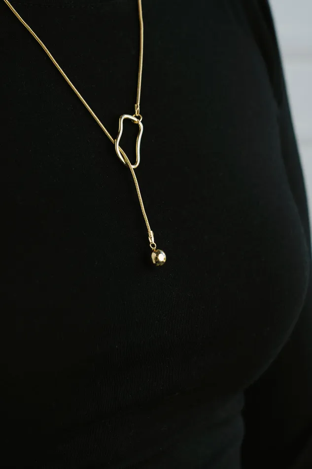 Necklaces KTY Bubble Loop Necklace Gold