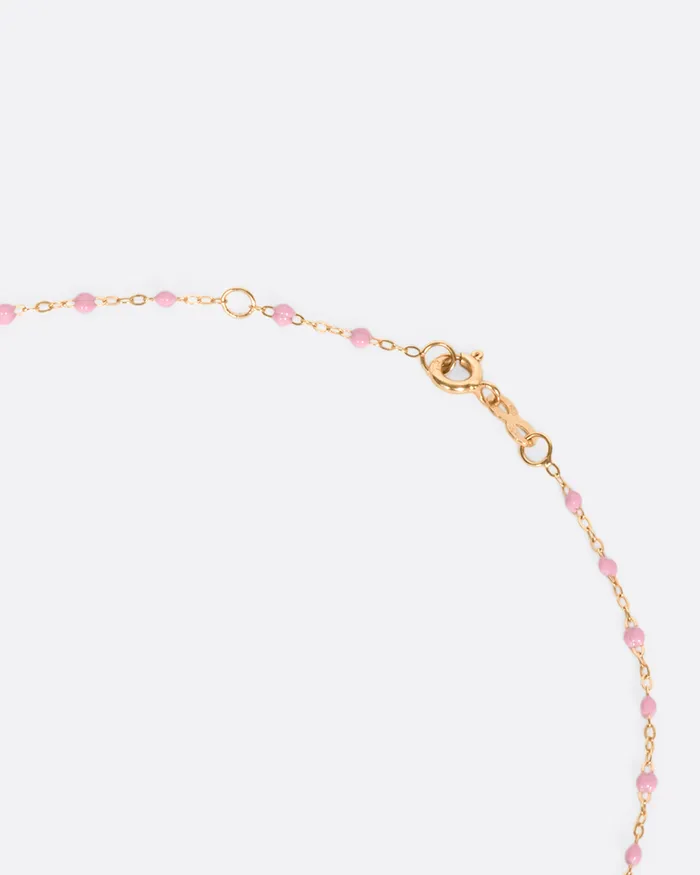 Necklaces Rose Gold Resin Beaded Necklace 16 inches GIGI CLOZEAU