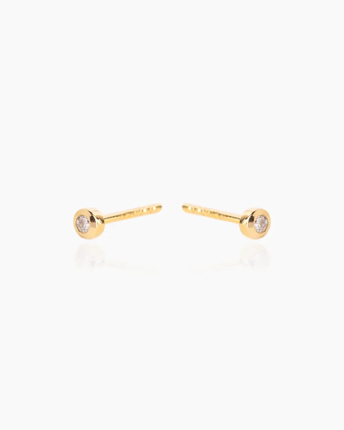 Penny Pairs PreStyled Sets Livi Lab Grown Diamond Gold Studs